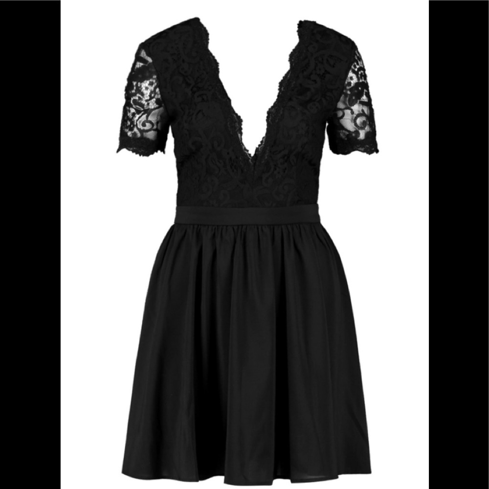 Lace top dress